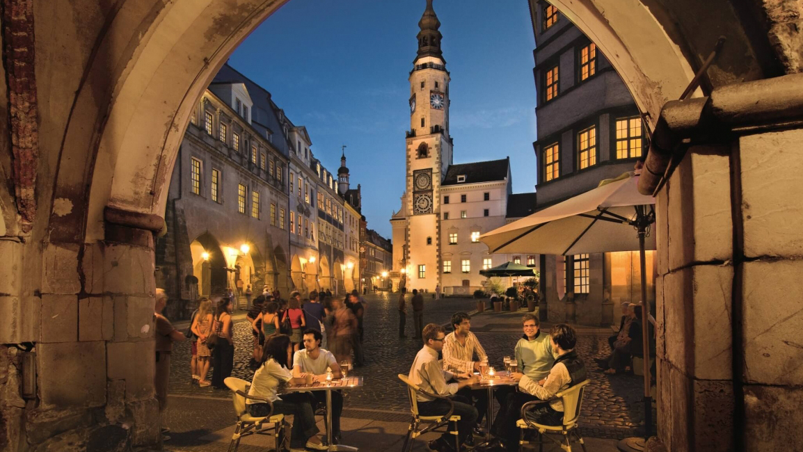 Abendstimmung auf dem Untermalt in Görlitz