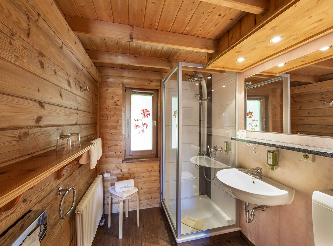 Hütten Appartements Badezimmer